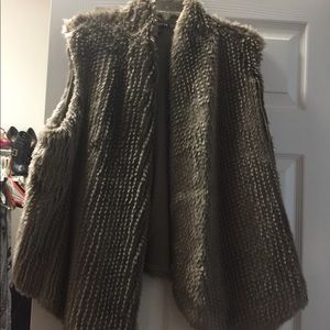 Faux fur vest